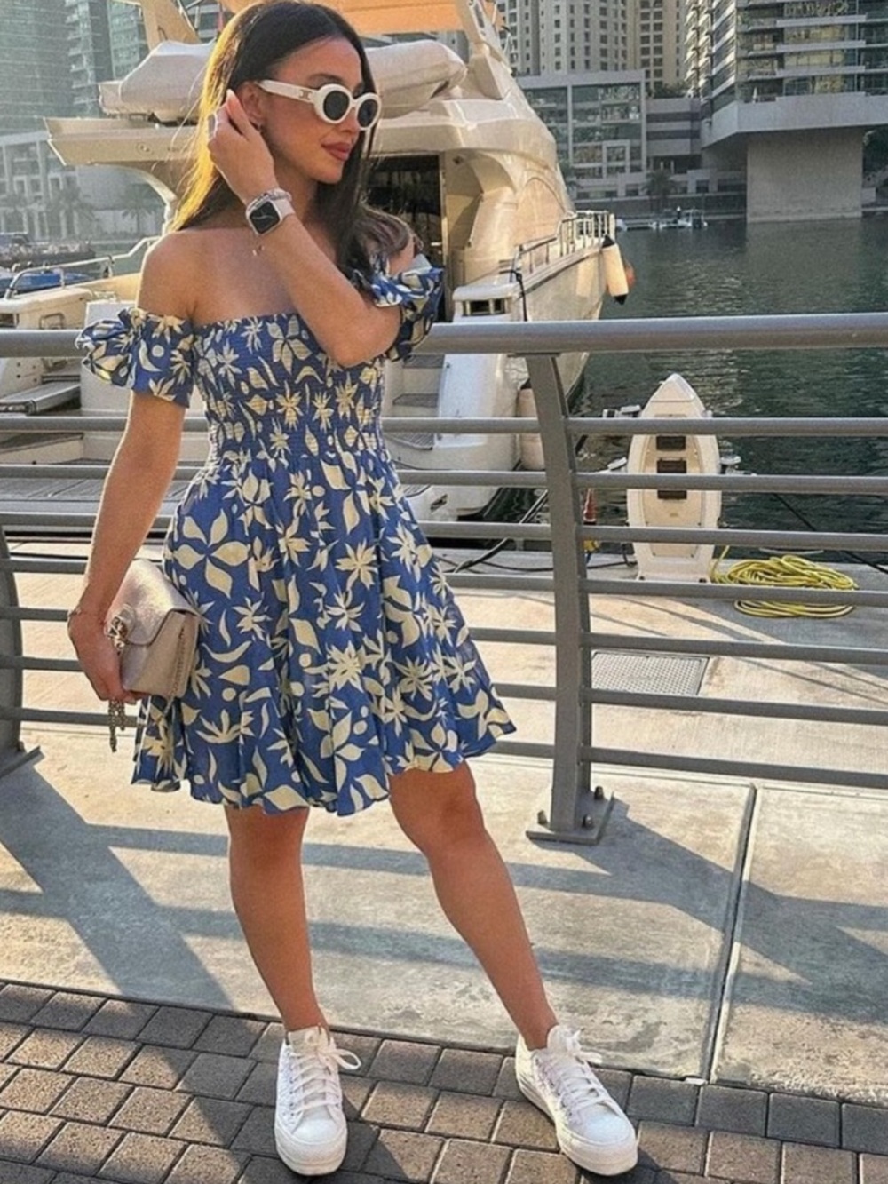 ZARA PRINTED SHORT DRESS - Picture 10 of 10